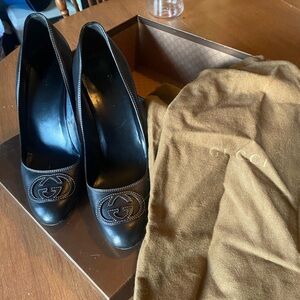 Gucci Black Leather Pumps size 9.5 B. Bought new in 2008.